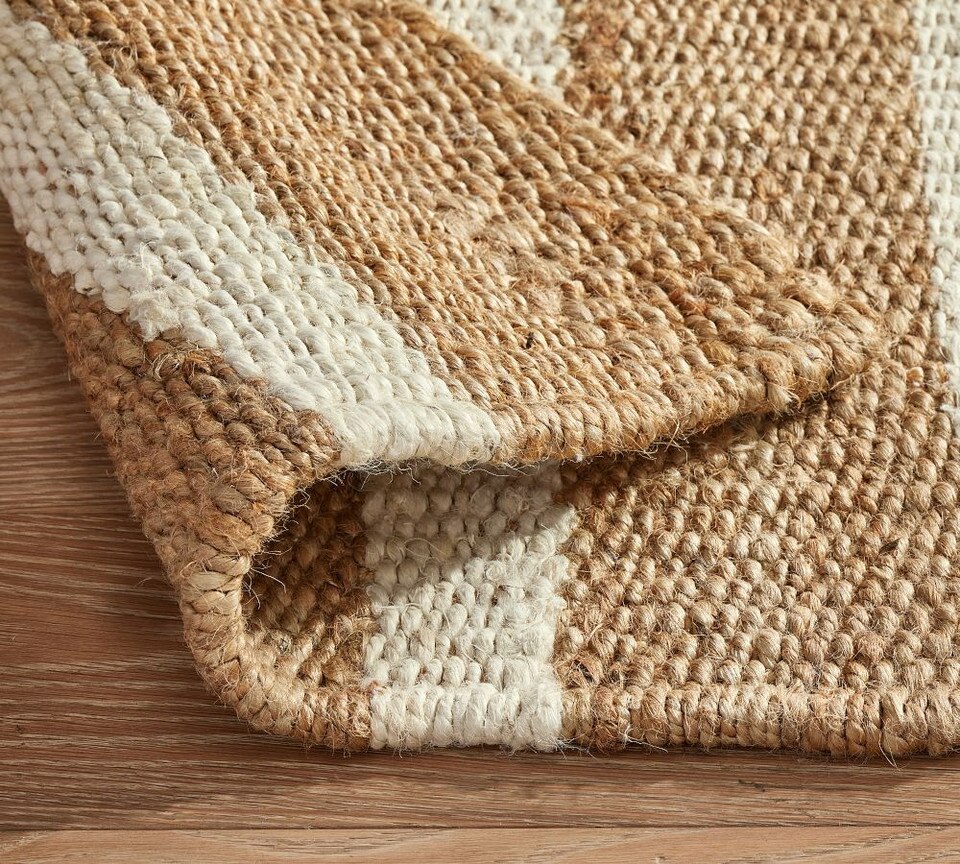 Danton Striped Jute Rug Pottery Barn Australia